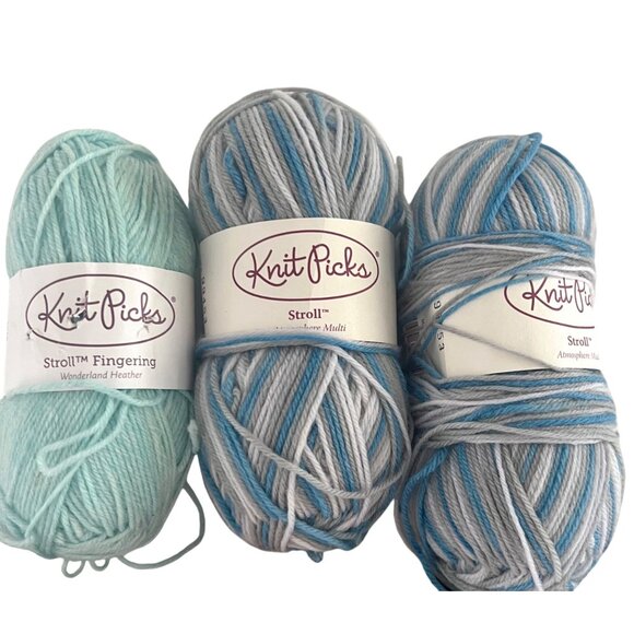 Mixed Lot 14 Skeins Knit Picks Yarn Stroll Fingering Essential Tweed Multicolors - Picture 13 of 16